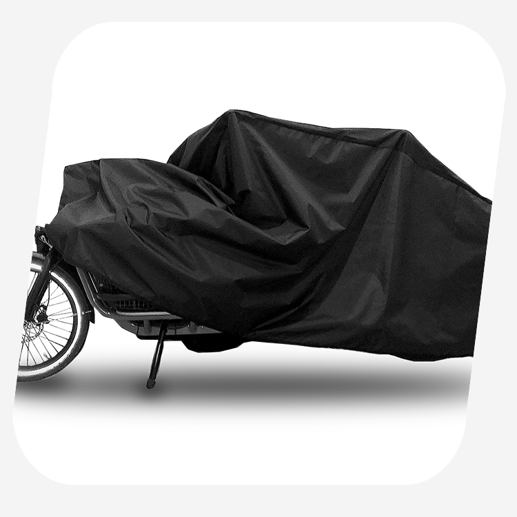 Housse de pluie intégrale pour vélo-cargo